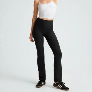 Beyond Yoga Spacedye Practice High Waist Bootcut Pant Small Darkest Night